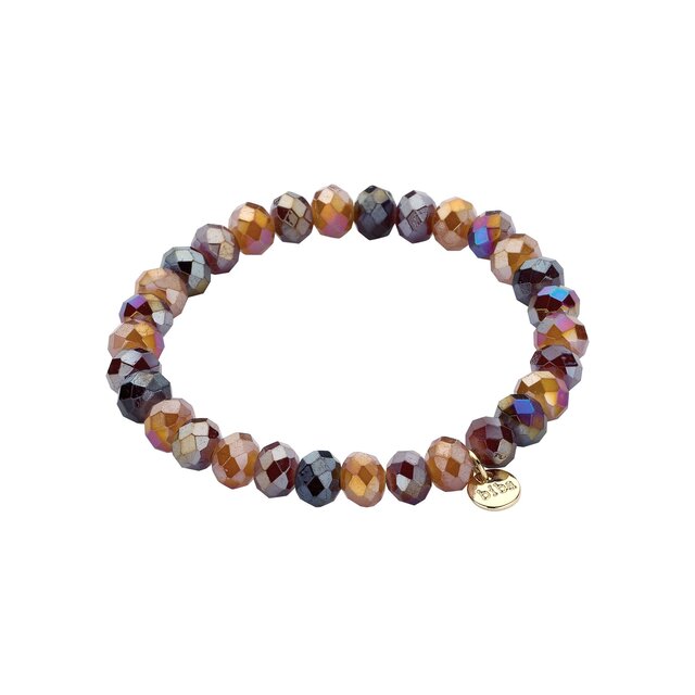 Basic Crystal Armband Bruin