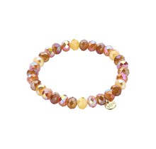 Basic Crystal Armband Bruin