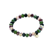 Basic Crystal Armband Groen