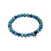 Basic Crystal Armband Blauw