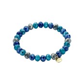 Basic Crystal Armband Blauw