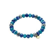 Basic Crystal Armband Blauw