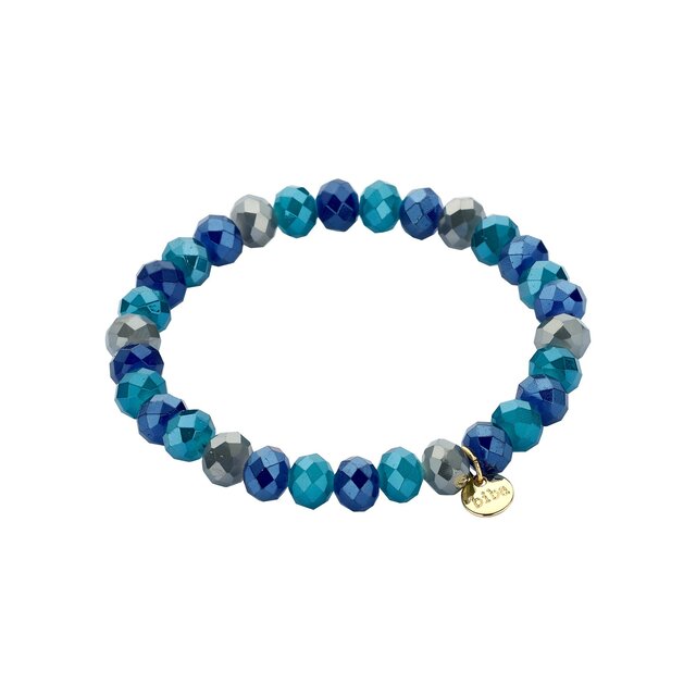 Basic Crystal Armband Blauw