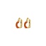 Biba Mini Crystal Heart Hoop Oorbellen Oranje 82944CORAL