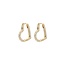 Biba Crystal Heart Hoop Oorbellen Wit 82945CRYS