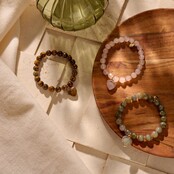 Heart Beaded Armband Grijs 55543Mix06