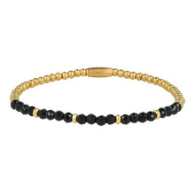 Onyx power armband – Edelsteen & stainless steel