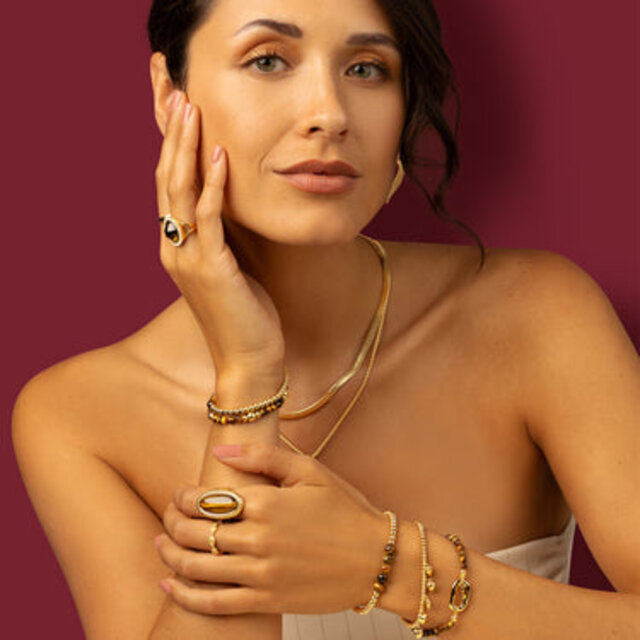 Echte edelsteen armband - Tiger Eye