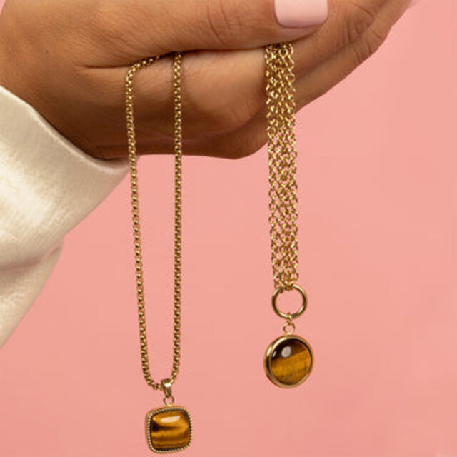 Tiger Eye ketting voor zelfvertrouwen - My Bendel