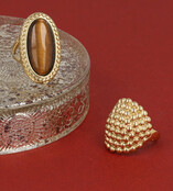 Statement Ring Goud – Bolletjes Design 15 mm