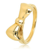 Gouden ring met strik - My Bendel Gouden ring met strik - My Bendel