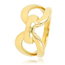 Bold Elegance – Schakelring in Goudkleur