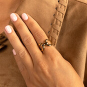 Bold Elegance – Schakelring in Goudkleur