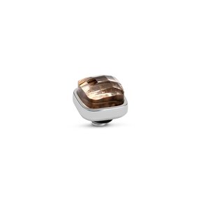 Twisted Box Steentje Salmon Zilver