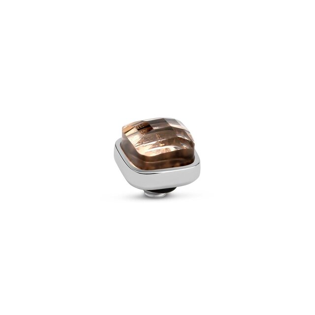 Twisted Box Steentje Salmon Zilver Twisted Box Steentje Salmon Zilver
