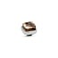 Melano Twisted Twisted Box Steentje Salmon Zilver