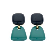 Bold Petrol Oorbellen 83911Mix05