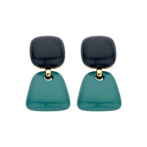 Bold Petrol Oorbellen 83911Mix05