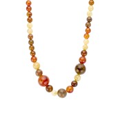 On Trend Kralenketting Bruintinten 61691Mix06 On Trend Kralenketting Bruintinten 61691Mix06