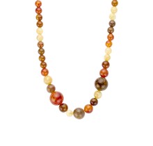On Trend Kralenketting Bruintinten 61691Mix06