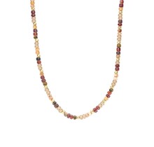 Fall Kralenketting Bruintinten 61681Mix04