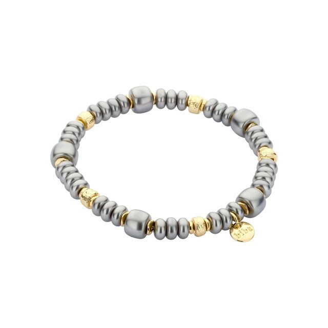 Love Fall Parelarmband Grijs 55535Mix03 Love Fall Parelarmband Grijs 55535Mix03