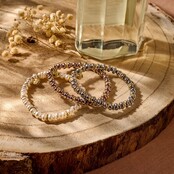 Happy Fall Parelarmband Bruin 55532Mix02 Happy Fall Parelarmband Bruin 55532Mix02