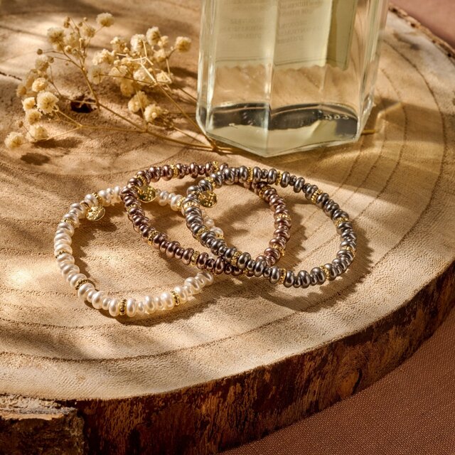 Happy Fall Parelarmband Wit 55532Mix01 Happy Fall Parelarmband Wit 55532Mix01