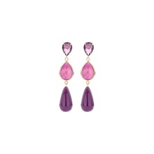 New Fall Winter Paarse Oorbellen 84436Mix03