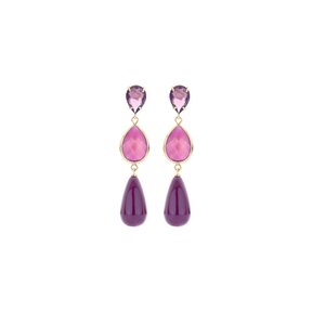 New Fall Winter Paarse Oorbellen 84436Mix03