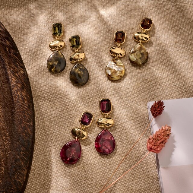 High Fashion Bruine Fall Winter Oorbellen 84501Mix06 High Fashion Bruine Fall Winter Oorbellen 84501Mix06