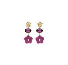 Oui Oui Paris Paarse Oorbellen 84524Mix02