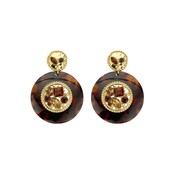 Oui Oui Paris Bruine Oorbellen 84518Mix01 Oui Oui Paris Bruine Oorbellen 84518Mix01