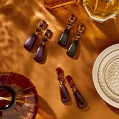 Oui Oui Paris Blauwe Oorbellen 84435Mix06