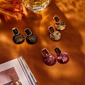 Oui Oui Paris Blauwe Oorbellen 84434Mix03