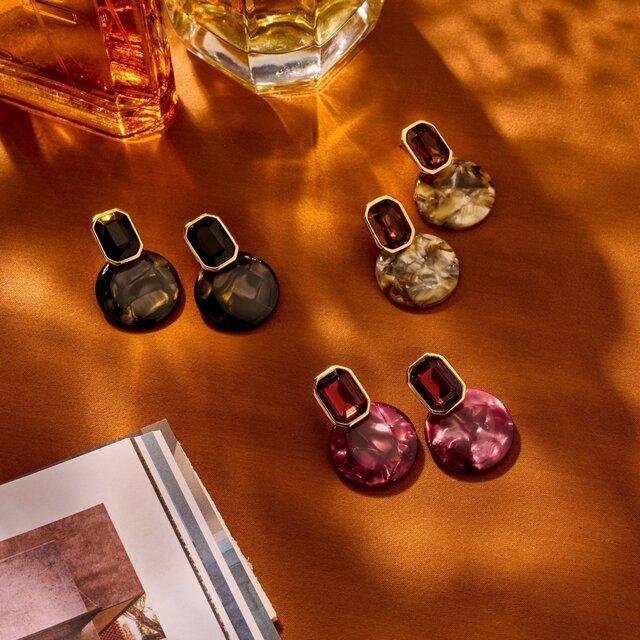 Oui Oui Paris Blauwe Oorbellen 84434Mix03