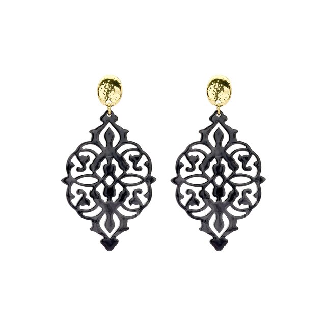 Rediscovered Classics Zwarte Oorbellen 84535Mix01