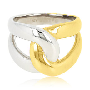 Bicolor Ring – Goud & Zilver