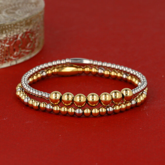 Bicolor armband - creëer je eigen unieke look Bicolor armband - creëer je eigen unieke look