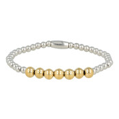 Bicolor armband van stainless steel