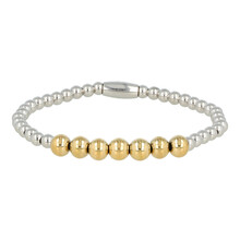 Bicolor armband van stainless steel