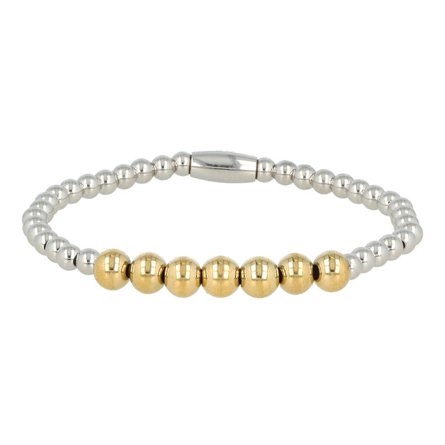 Bicolor armband van stainless steel