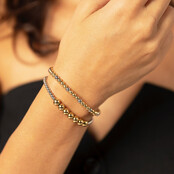 Bicolor armband van stainless steel