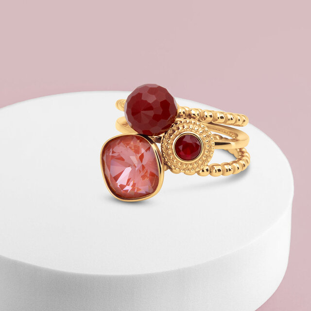 Twisted Spice Gleam Ringen Set