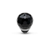 Twisted CZ Facet Ball Steentje Black Twisted CZ Facet Ball Steentje Black