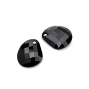 Kosmic Shaped Facet Oorbel Hangers Black