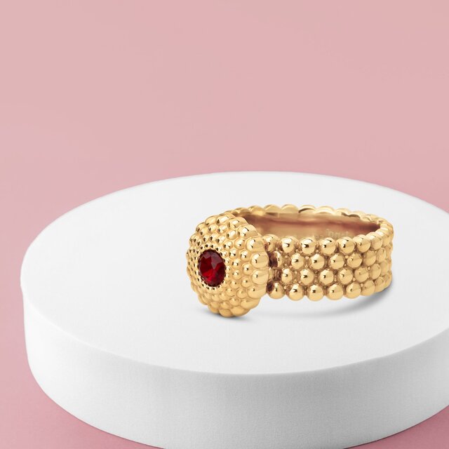 Vivid Bronze Twilight Ring Set