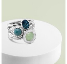 Vivid & Twisted Dewy Spark Ringen Set