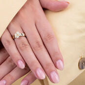 Twisted Heart Clover Steentje Crystal