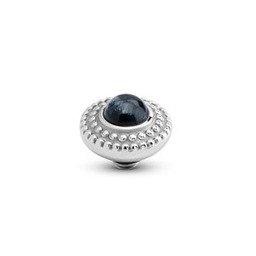 Twisted Bali Bulb Gem Steentje Blue Tigereye